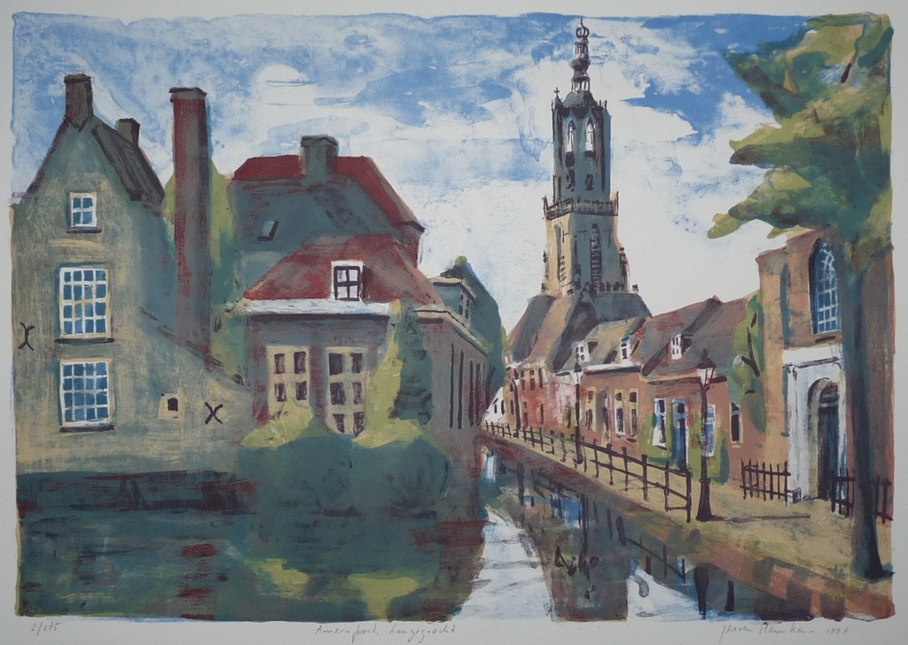 Jeroen Hermkens: Kleurenlitho, Amersfoort Langegracht kopen? Bied vanaf 135!
