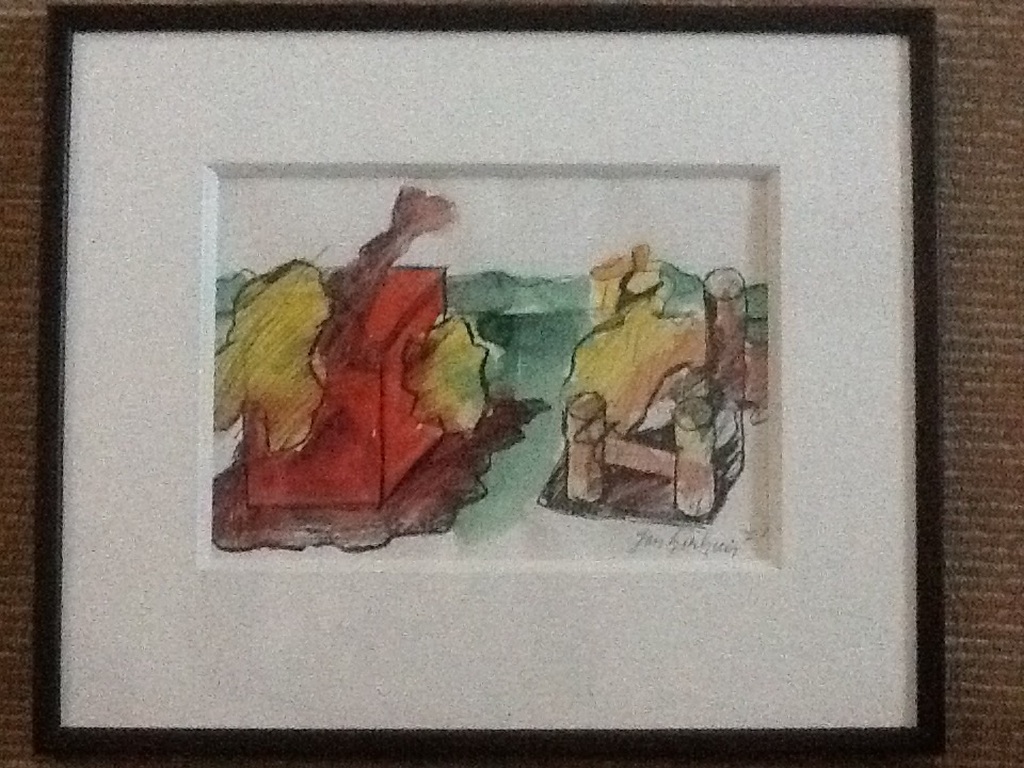 Jan Sierhuis : Aquarel , de Stoel kopen? Bied vanaf 120!