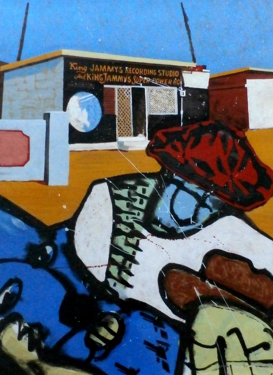 Herman Brood - ingelijste zeefdruk: King Jammy's - 1994 verkocht voor € 325!