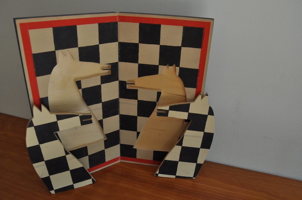 Klaas Gubbels: Schaakbord, handgeschilderd en gesigneerd oplage 30 ex. - 1992 kopen? Bied vanaf 600!