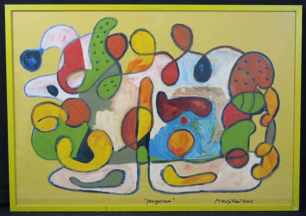 Meertje Kaal: Acryl op papier, Panopticum - Ingelijst kopen? Bied vanaf 1!