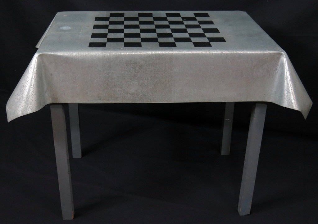 Klaas Gubbels: Zink en hout, Schaaktafel kopen? Bied vanaf 650!