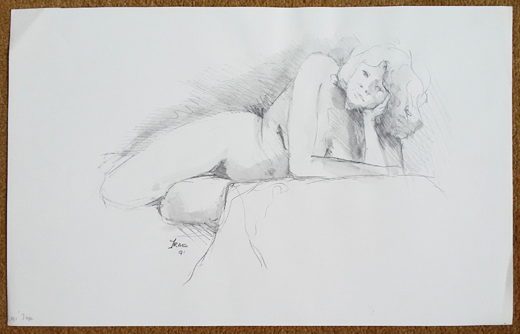 Zes naakten, 5x tekening en 1x aquarel kopen? Bied vanaf 1!
