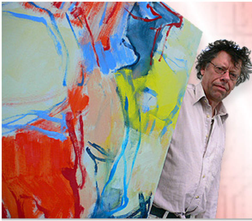 Mathieu Berden - Abstract, olieverf op doek (zeer groot) kopen? Bied vanaf 325!