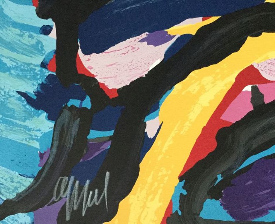 Karel Appel - Originele kleuren lithografie, Three Faces like Clouds  kopen? Bied vanaf 425!