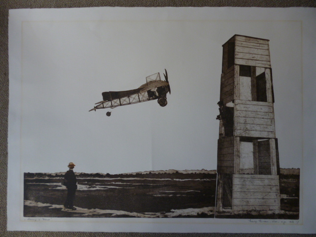 Leentje Linders - kleurenets - Hommage à Blériot verkocht voor € 90!