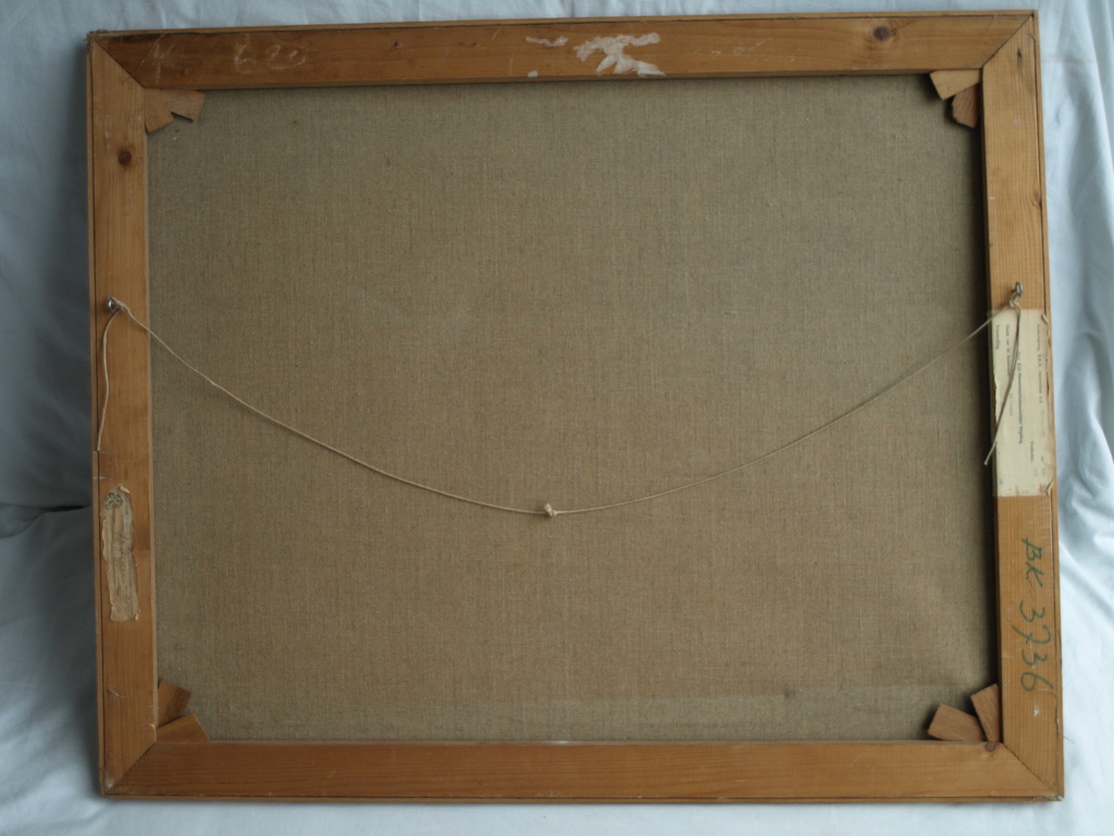 Onbekend : Olieverf op doek , Uitzicht – ingelijst – 1975 kopen? Bied vanaf 50!