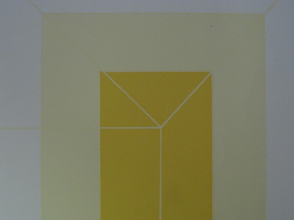 Ronald Abram 1938-1999 grote gesigneerde litho geometrische compositie 1970  kopen? Bied vanaf 1!