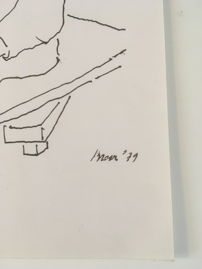 Henk Broer - Inkttekening - portret van beeldhouwster Nel van Lith  kopen? Bied vanaf 1!