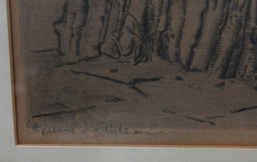 Toon de Jong: Ets, Zandschippers op het water -Ingelijst kopen? Bied vanaf 1!