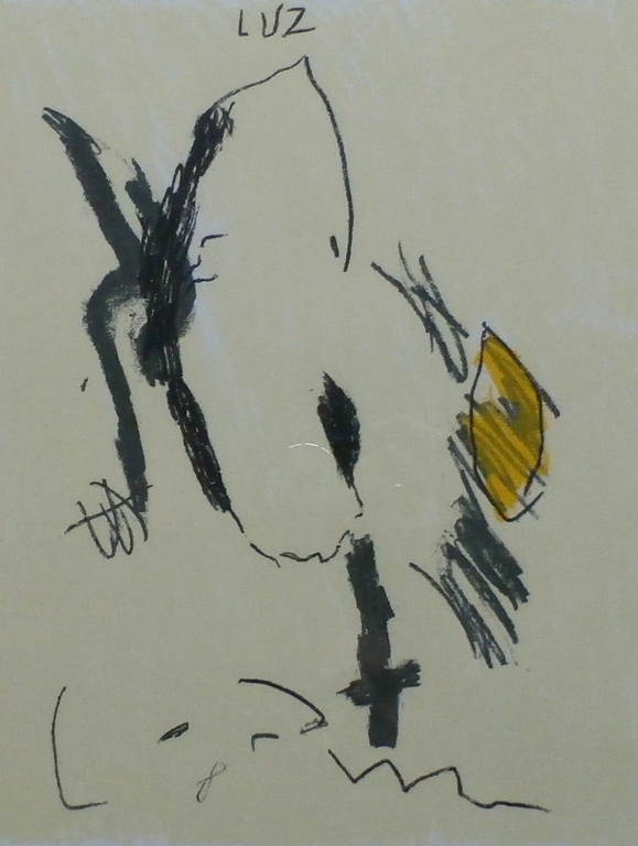 Charlotte le Fevre, ingelijste litho, handgesigneerd, 1988 verkocht voor € 40!