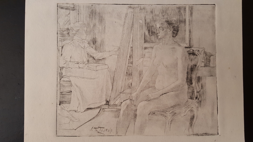Jan Toorop - litho, gesigneerd in de plaat - 4 stuks kopen? Bied vanaf 59!