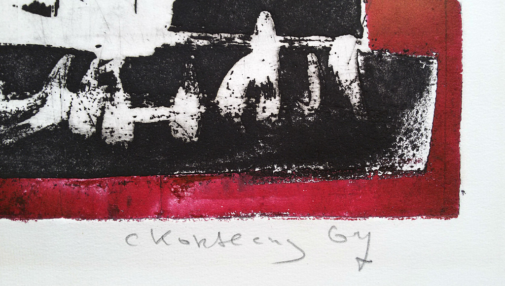 Laatste keer: Cees Kortlang - Abstract, ets kopen? Bied vanaf 40!