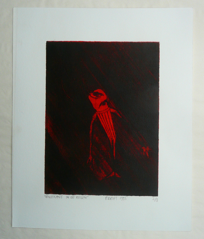 Pieter Drift: droge naald, Muzikant in de regen kopen? Bied vanaf 1!