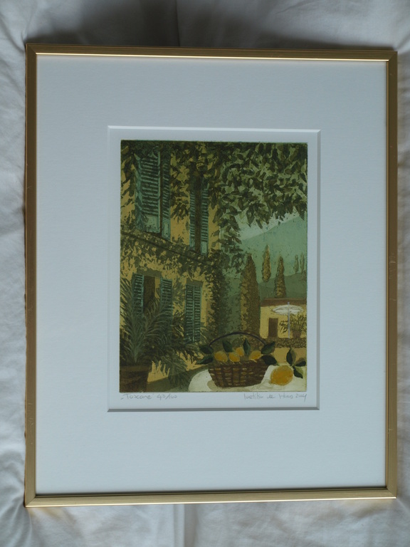 Laetitia de Haas: Kleurenets , Toscane – Ingelijst – 2004 kopen? Bied vanaf 1!