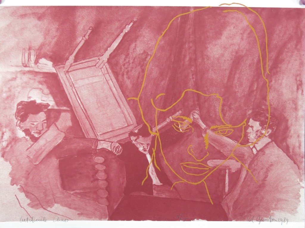 Ad Gerritsen: Zeefdruk, Artificiele Chaos (rood) kopen? Bied vanaf 1!