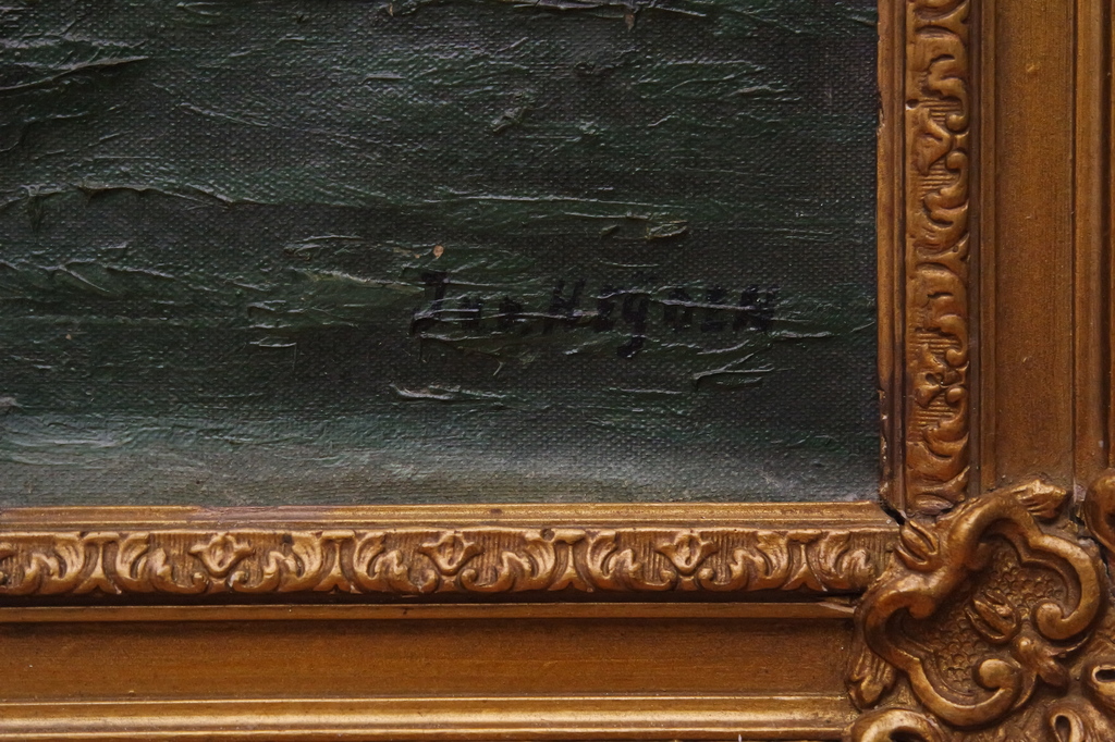 Jan van der HEIJDEN (1911 - 1992) - olieverf op doek - zeilschepen op zee kopen? Bied vanaf 295!