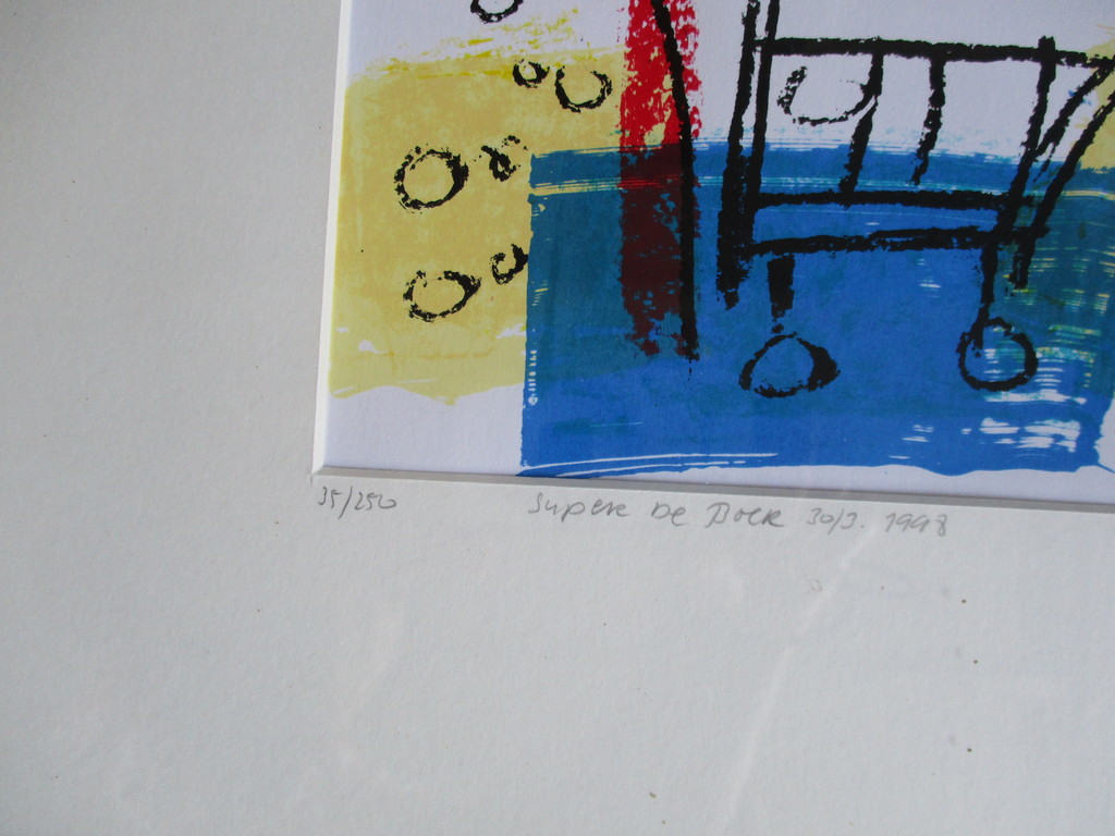 Frank Lengvenius: litho, 2 stuks handgesigneerd kopen? Bied vanaf 40!