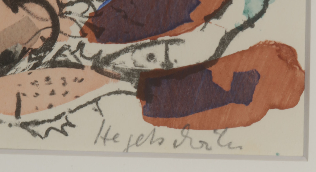 Onbekend gesigneerd: Litho, Vissers - Ingelijst kopen? Bied vanaf 1!