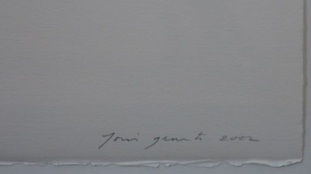 Joris Geurts:: Houtsnede, Zonder titel (liggend) -Ingelijst kopen? Bied vanaf 40!