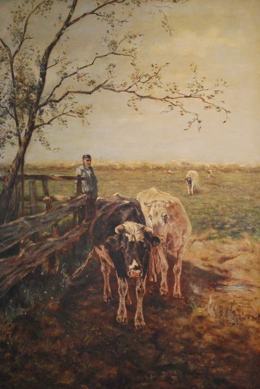 Boer met koeien - onduidelijke sign  kopen? Bied vanaf 75!