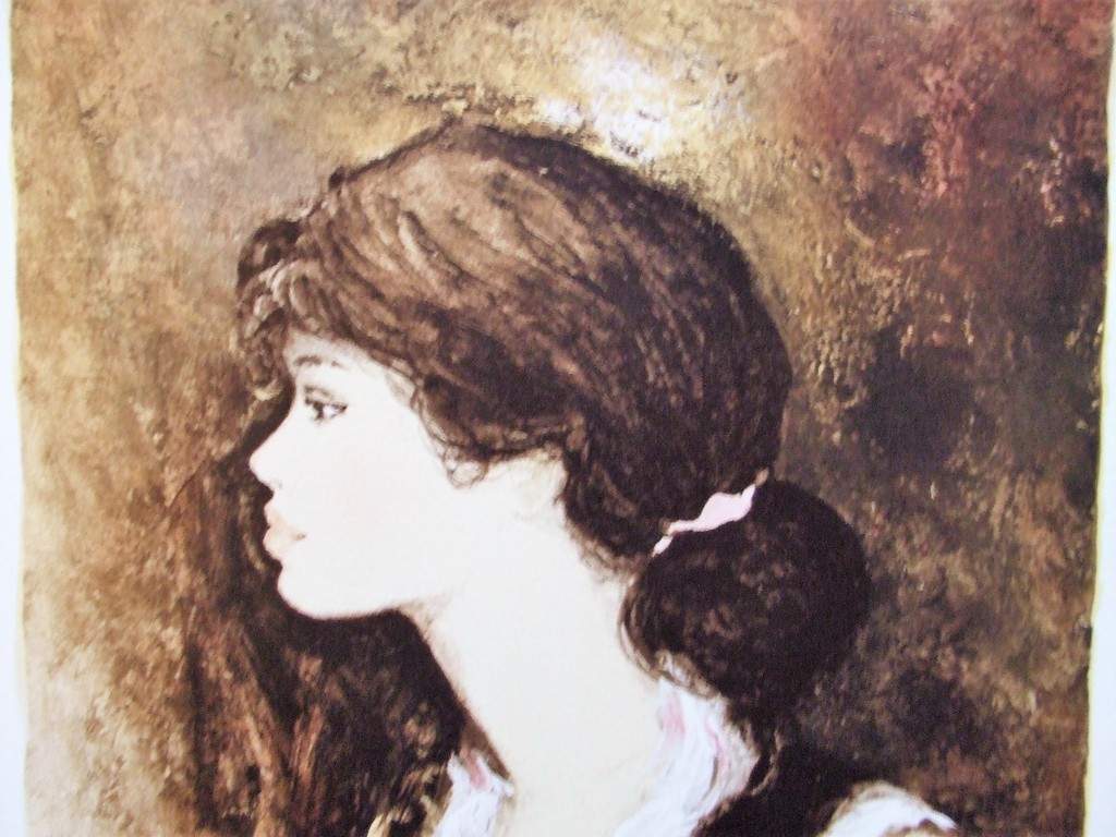 Bernard Charo y- 1931 Nantes - kleurlitho - meisje kopen? Bied vanaf 54!