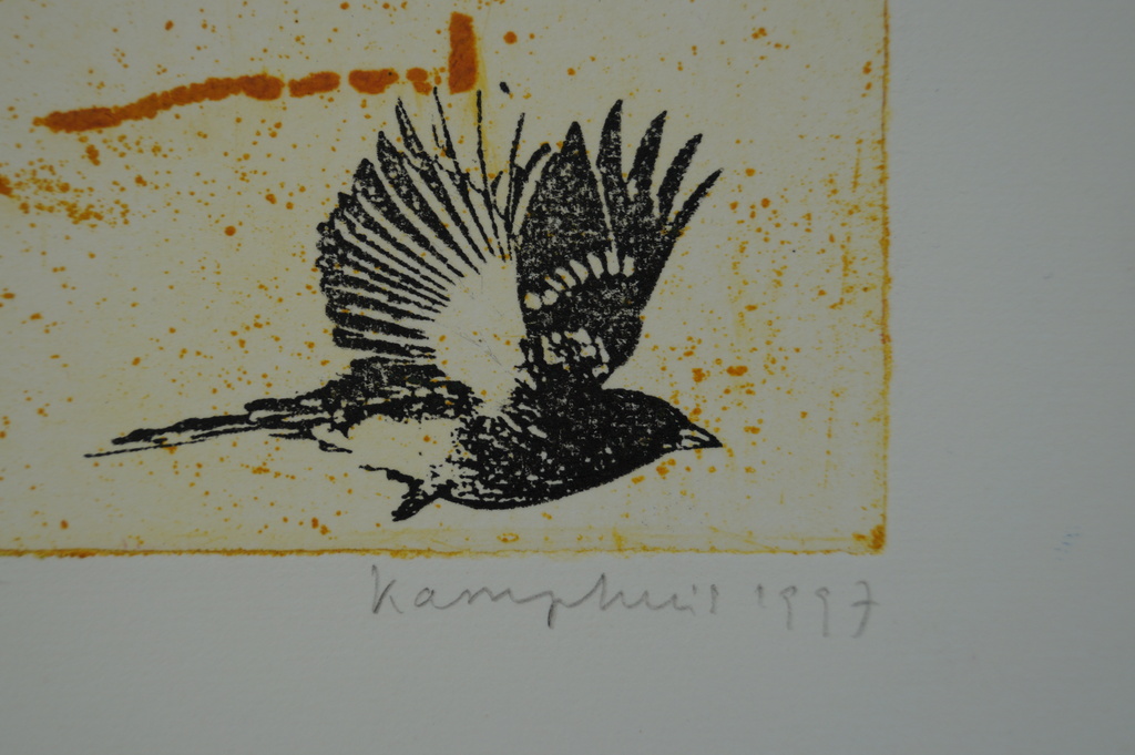 Gerart Kamphuis - gesigneerde ets - 1997 kopen? Bied vanaf 10!