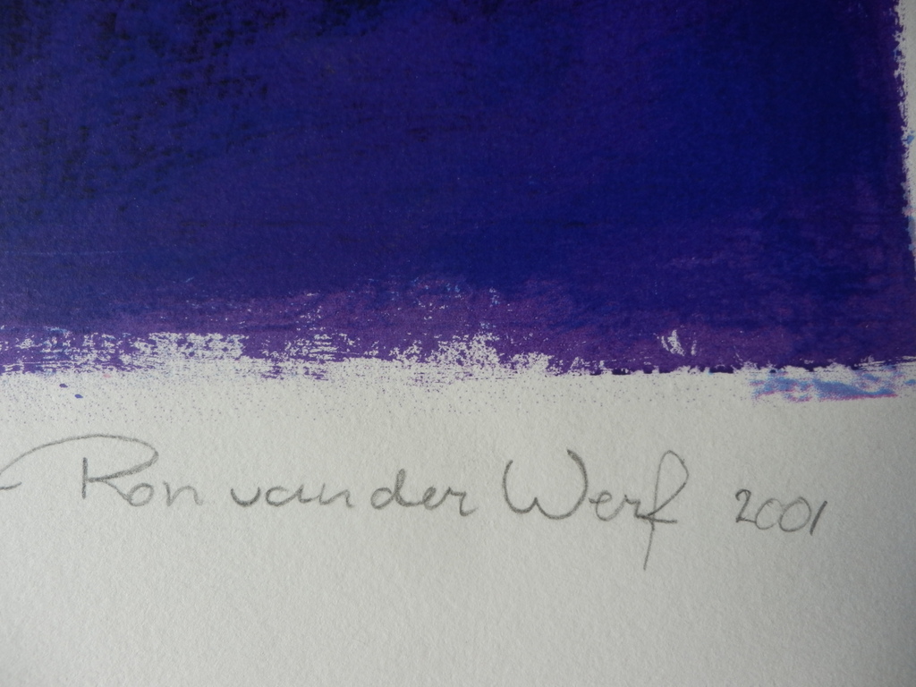RON vd WERF   Gemengde techniek op gesigneerde Zeefdruk  MYSTERIE II kopen? Bied vanaf 125!