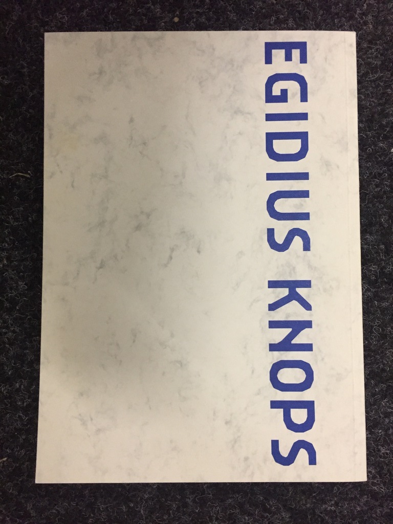 EGIDIUS KNOPS  z.t. 1983 acryl/olieverf op doek. Met boek. kopen? Bied vanaf 1!