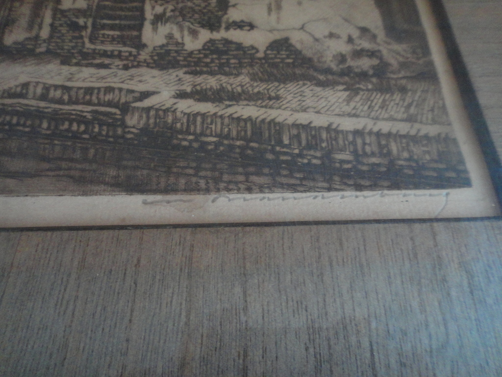 Cornelis Brandenburg - ets - Oudegracht te Utrecht LAATSTE KANS kopen? Bied vanaf 40!