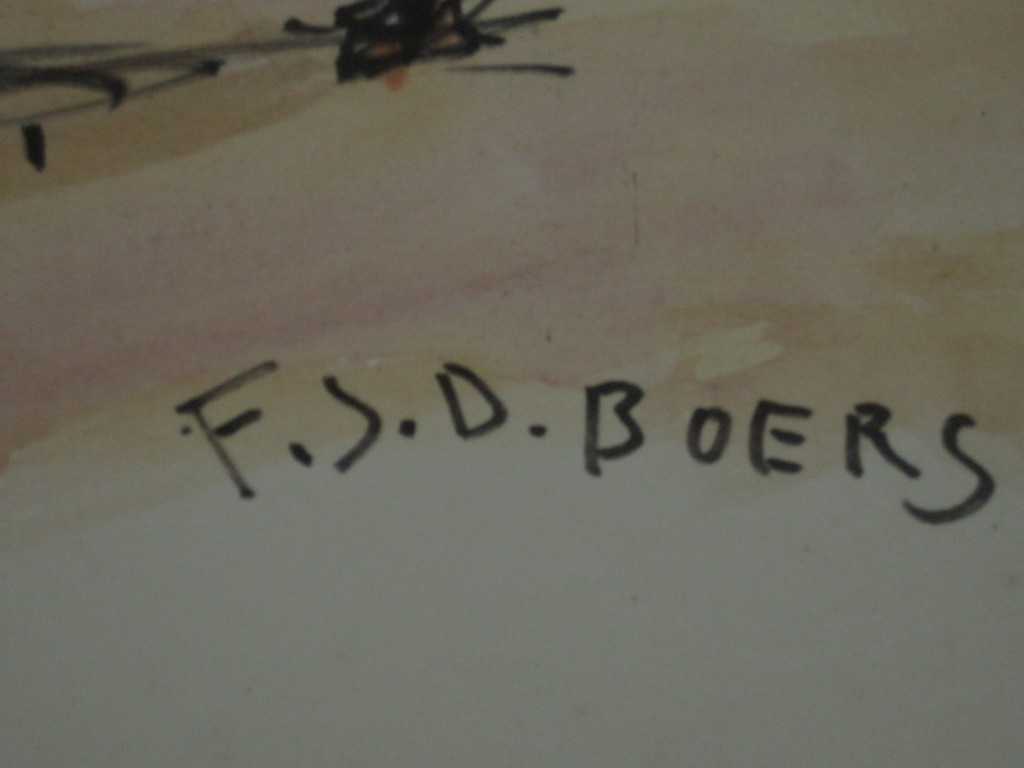 Zeldzaam Oriëntaals aquarel "op de Markt te Algiers" Frans Boers (1912-1987) kopen? Bied vanaf 1!