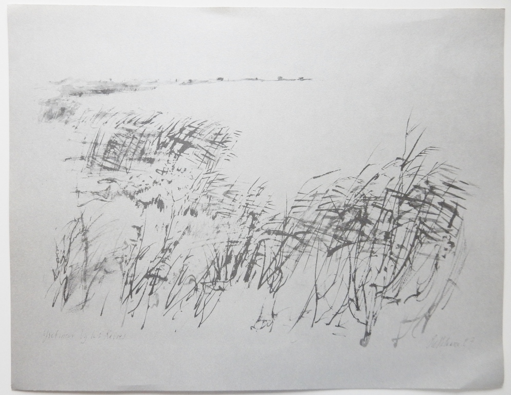 Piet Klaasse (1918-2001) - Offset litho IJsselmeer - 1967 kopen? Bied vanaf 1!