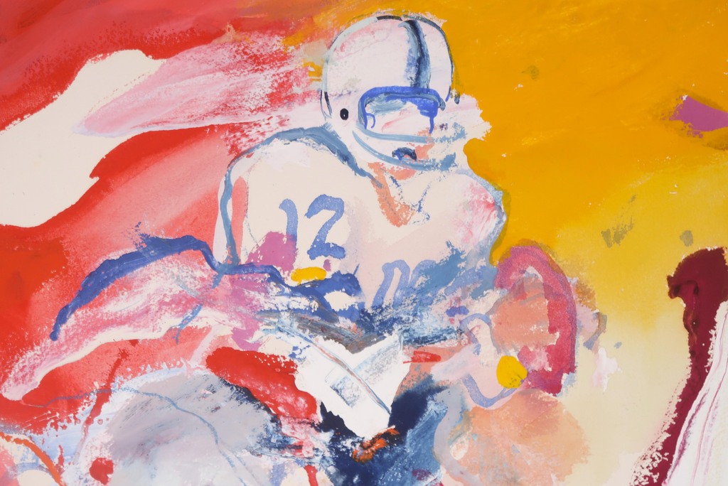 Jan van Diemen: Gouache, American Football player kopen? Bied vanaf 80!