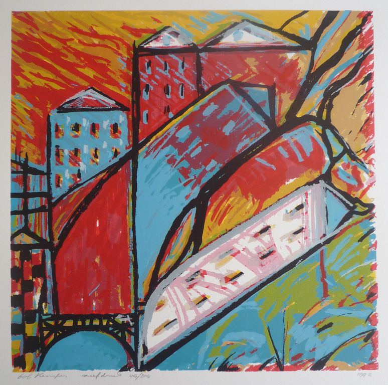 Bob Kemper, Zeefdruk, Rode Stad kopen? Bied vanaf 1!