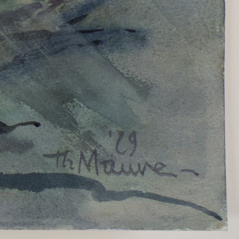 Thijs Mauve (1915-1996), aquarel,  kopen? Bied vanaf 45!