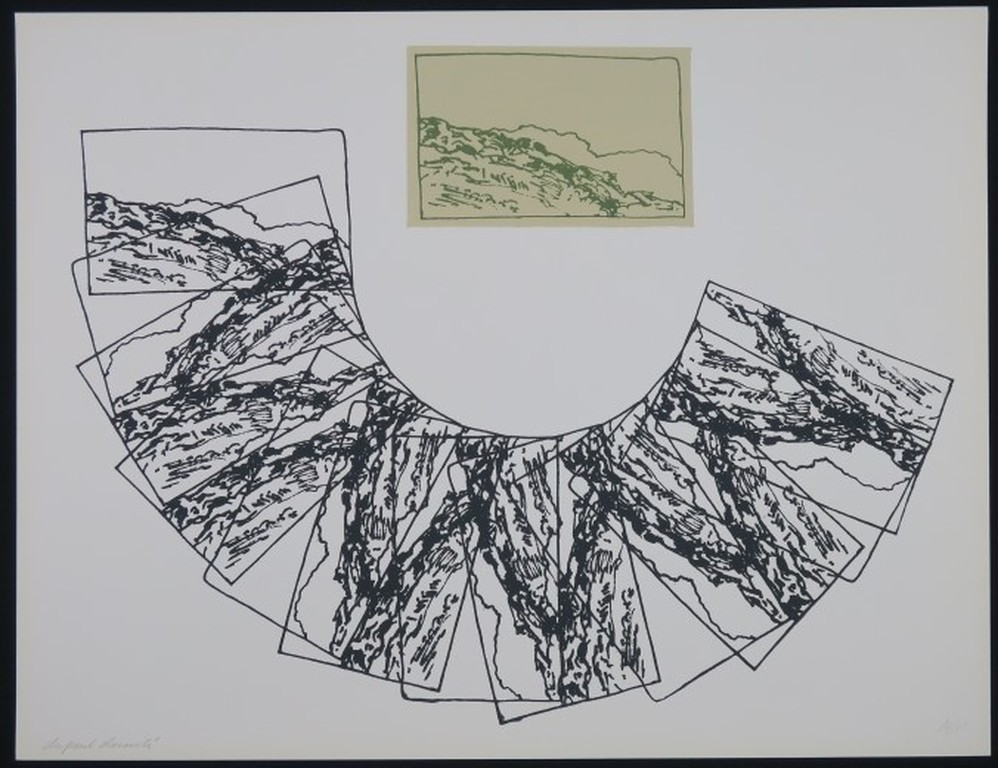 Christiaan Paul Damste: Zeefdruk, Zonder titel verkocht voor € 35!