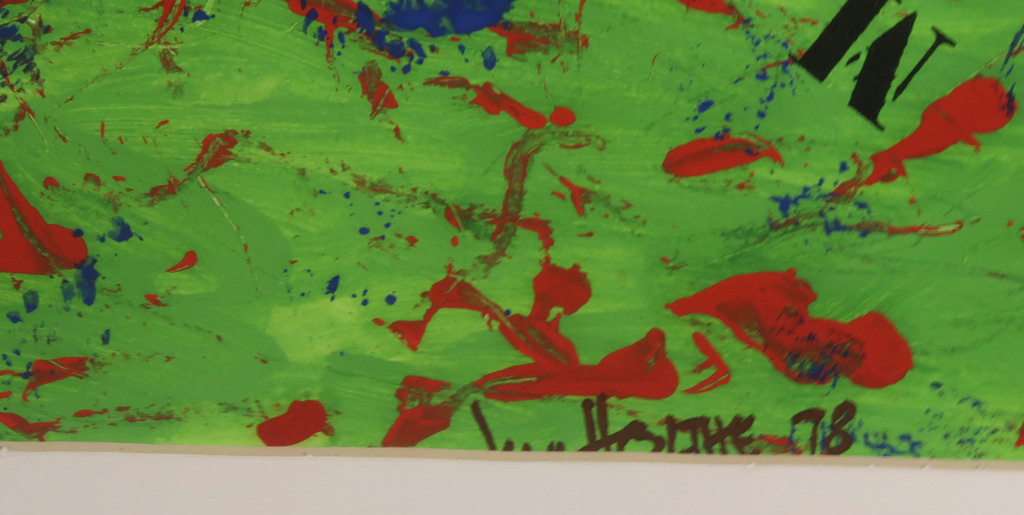 Jan van Holthe: Acryl op papier, Merde 5 kopen? Bied vanaf 1!