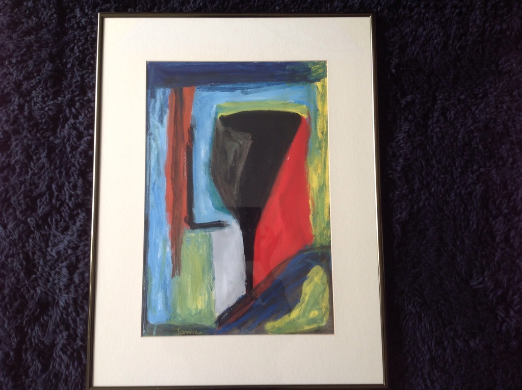 Janna Straus van der Geest : verf op papier  verkocht voor € 55!