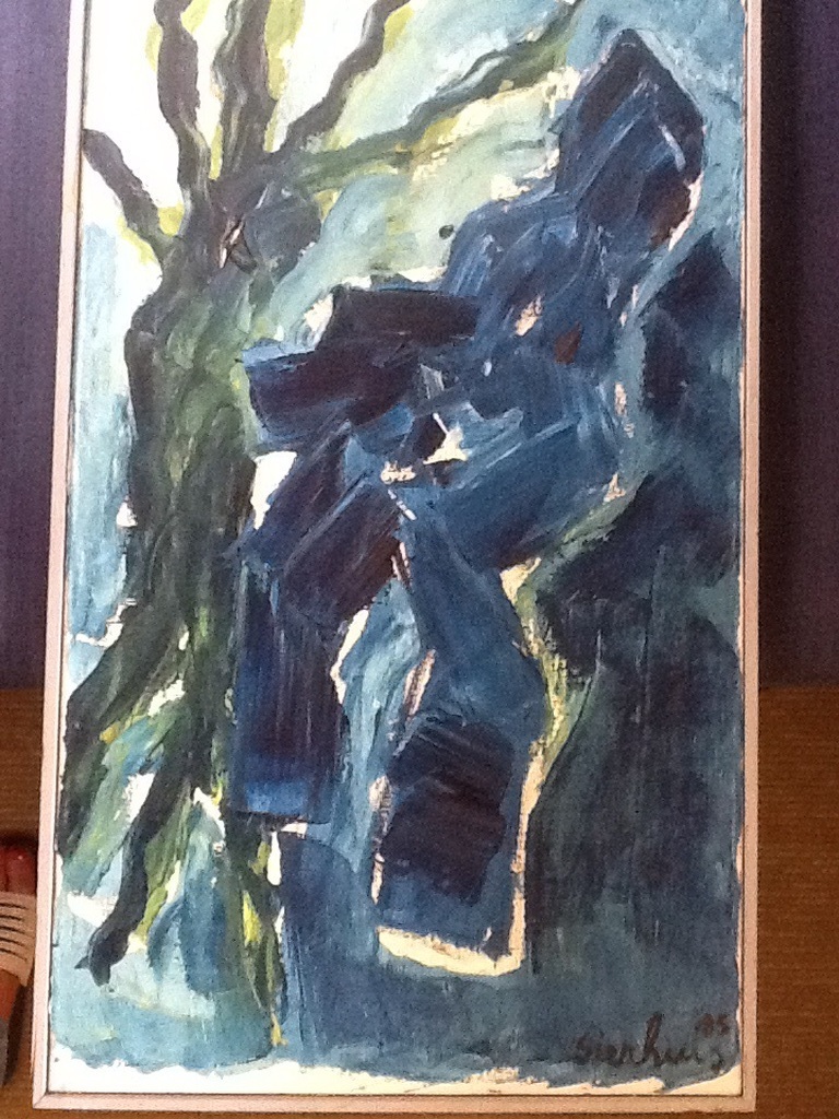 Jan Sierhuis, olieverf op doek, Nachtdier kopen? Bied vanaf 250!