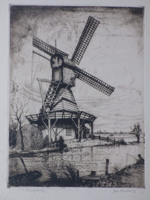 Jan Poortenaar, Molen aan de Vaart, Ets kopen? Bied vanaf 40!