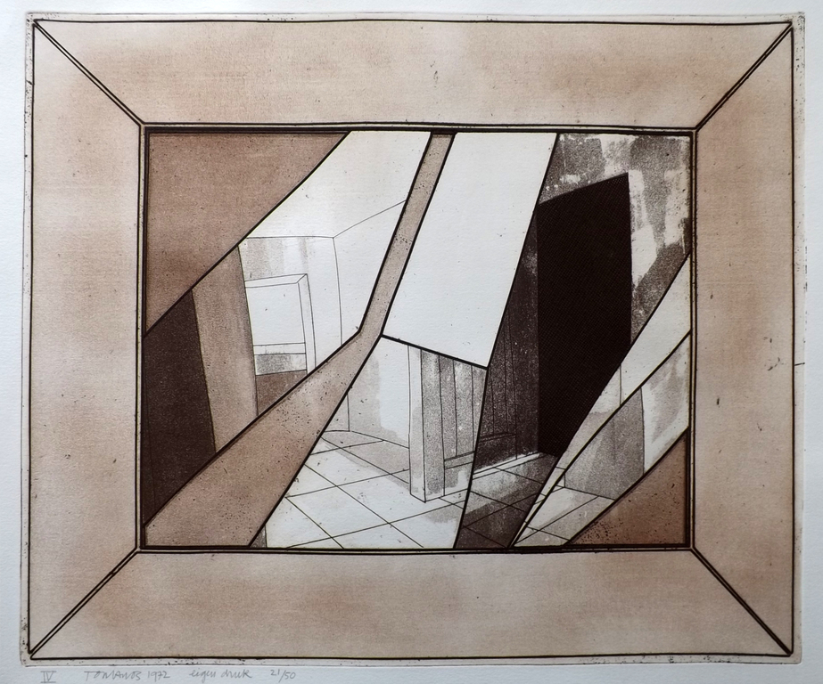 Ton van Os - Ets Aquatint IV verkocht voor € 45!