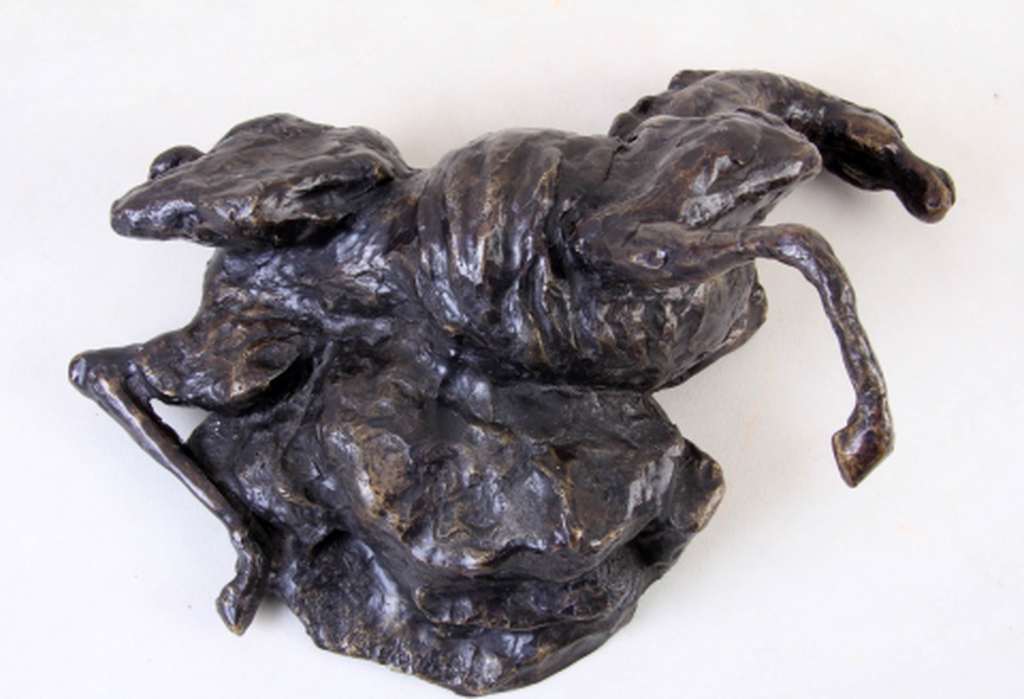 Charlotte Loopuyt: Beeld van een gesneuveld paard. kopen? Bied vanaf 275!