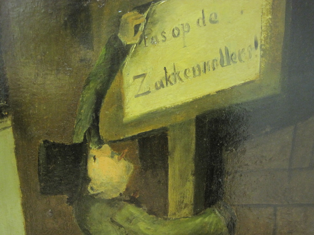 A.Stern -Joods/Duitse (post)impressionist "Waterlooplein Amsterdam" oliverf 1920 kopen? Bied vanaf 1!