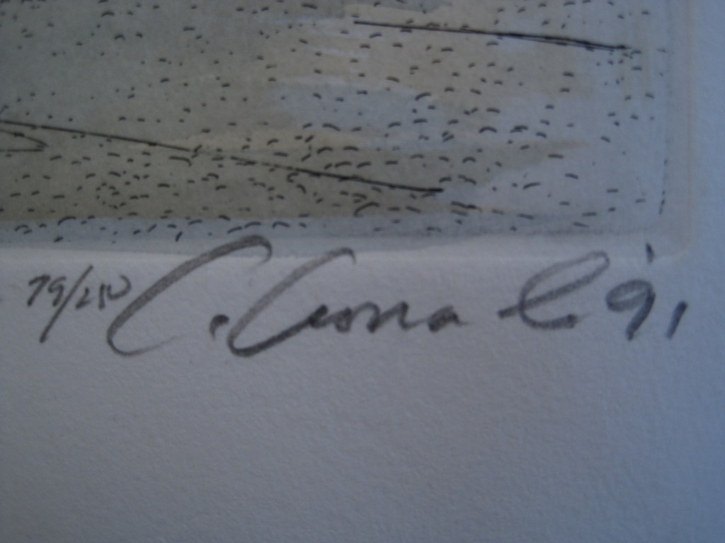 Leuke gesigneerde Kleurenlitho "Vuurtoren 't Hoge Licht Westkapelle Zeeland"  kopen? Bied vanaf 1!