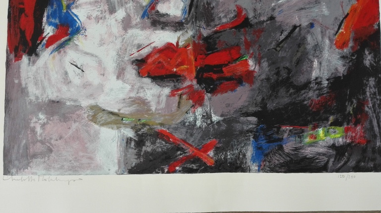 Charlotte Molenkamp, zeefdruk op papier, Titel: " Faces " kopen? Bied vanaf 75!