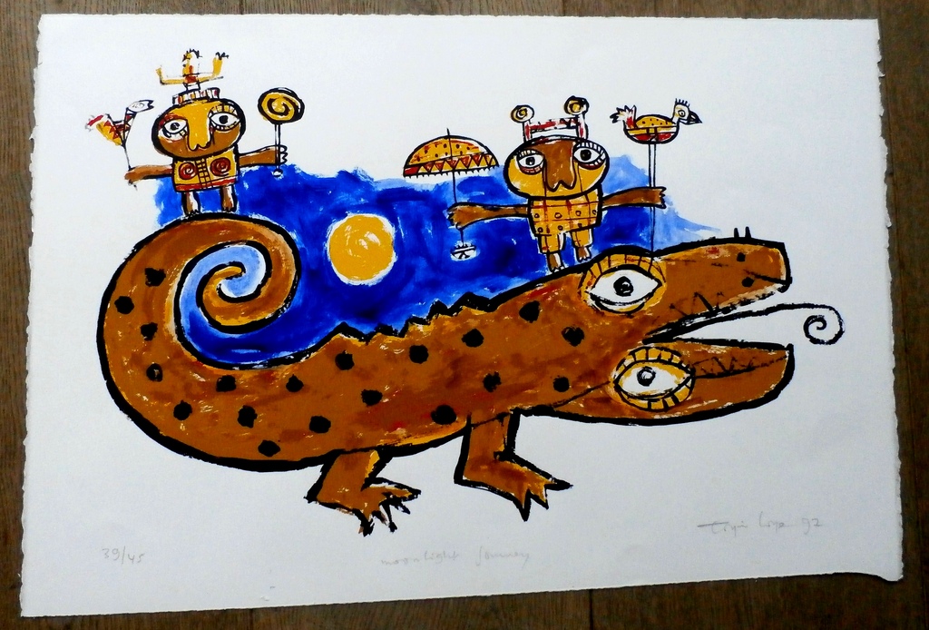 Toyin Loye - zeefdruk - 1997 kopen? Bied vanaf 75!