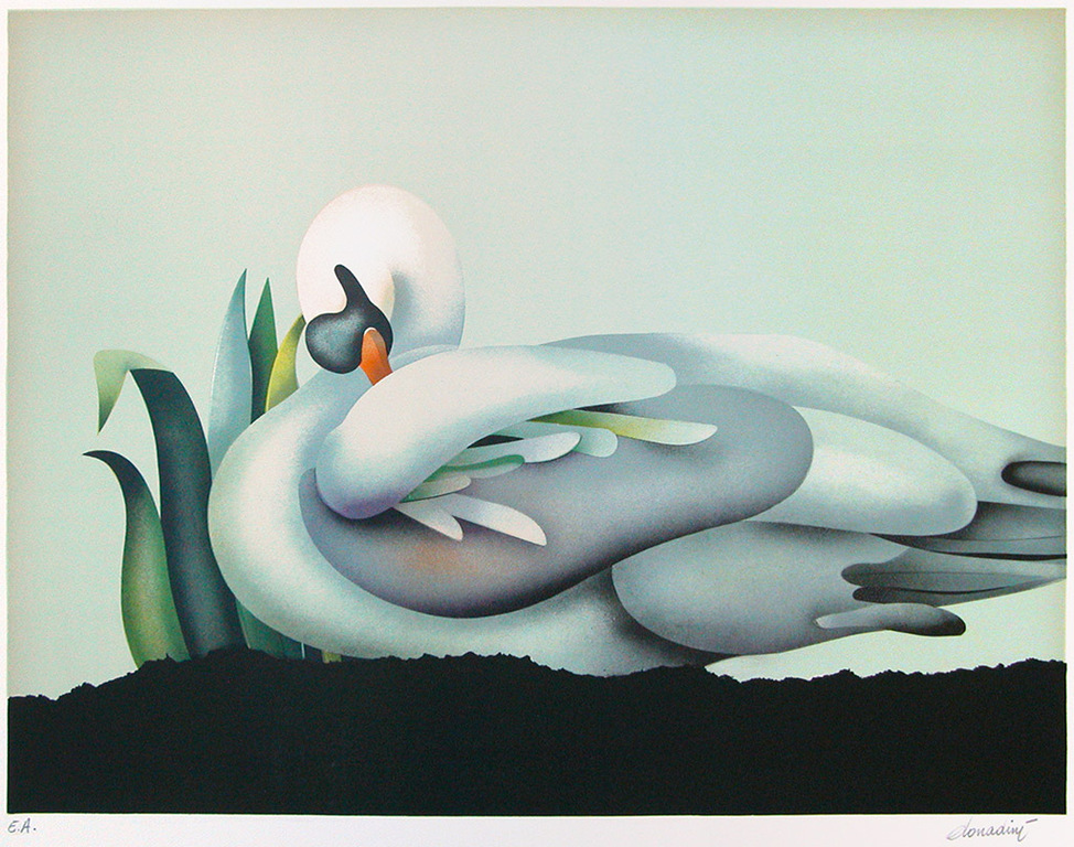 Jean-Paul Donadini, 'La Cygne endormi ', gesigneerde litho  kopen? Bied vanaf 49!