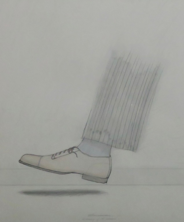 Jeroen Henneman: Potloodtekening, The discovery of the shadow - Ingelijst kopen? Bied vanaf 400!