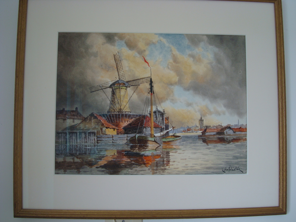 Aquarel van Hermanus Koekoek jr. 1836 - 1909.  kopen? Bied vanaf 495!