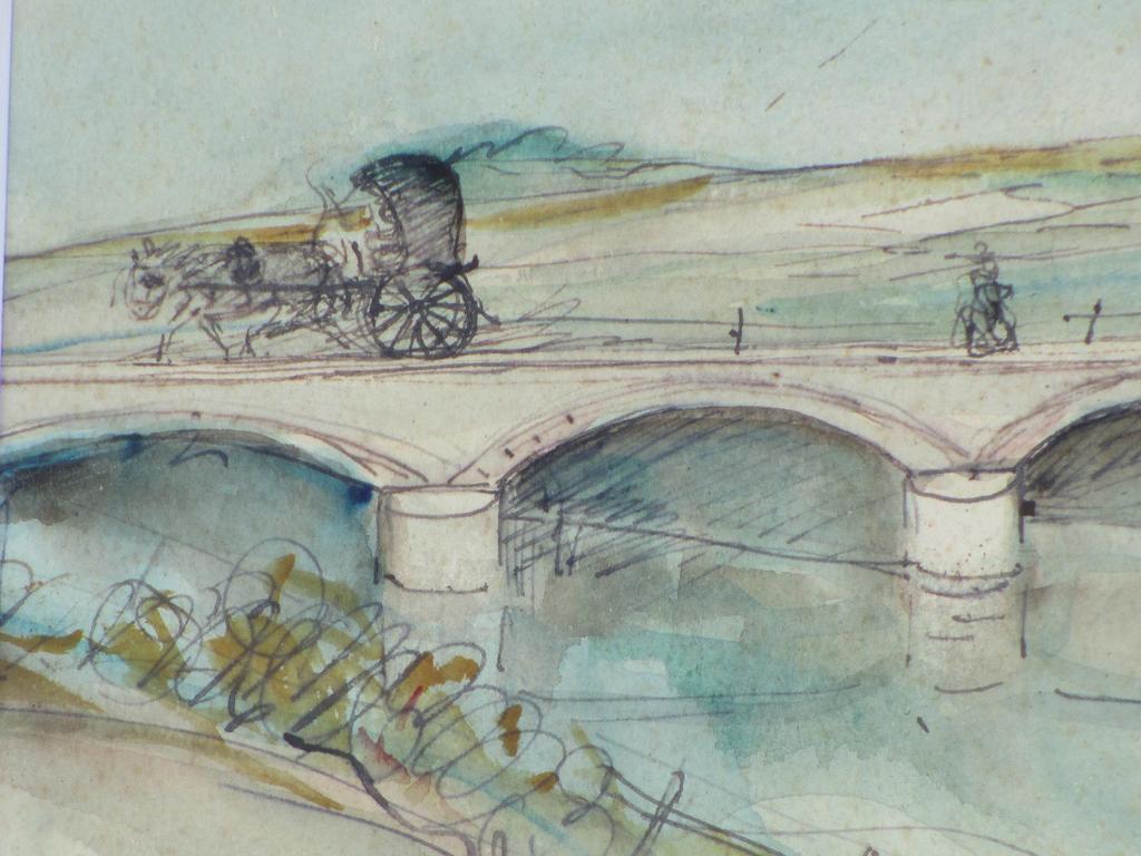 Ger Langeweg, Gezicht op Damme, Gemengde techniek kopen? Bied vanaf 60!